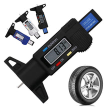 Load image into Gallery viewer, Digital Car Tyre Tire Tread Depth Gauge Meter Auto Tire Wear Detection Measuring Tool Depth Caliper Thickness Gauges Monitoring System
