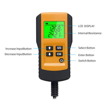 Load image into Gallery viewer, 12V Car Battery Tester LCD Digital Battery Test Analyzer Internal Resistance Life Battery Current Capacity Test Instrument CCA Test Diagnostic Tool
