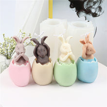 Load image into Gallery viewer, 3D Egg Bunny Silicone Candle Mold Aromatherapy Soap Plaster Resin Mould Candle Making Supplies Home Decor
