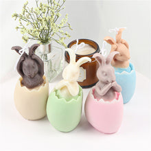 Load image into Gallery viewer, 3D Egg Bunny Silicone Candle Mold Aromatherapy Soap Plaster Resin Mould Candle Making Supplies Home Decor
