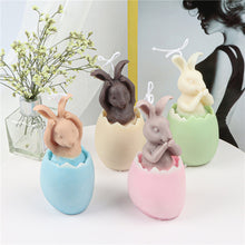 Load image into Gallery viewer, 3D Egg Bunny Silicone Candle Mold Aromatherapy Soap Plaster Resin Mould Candle Making Supplies Home Decor
