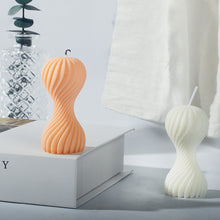 Load image into Gallery viewer, Different Styles of Geometric Candles Silicone Mold DIY Handmade Spiral Wavy Candles Soap Plaster Gifts Decorative Ornaments
