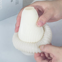 Load image into Gallery viewer, Different Styles of Geometric Candles Silicone Mold DIY Handmade Spiral Wavy Candles Soap Plaster Gifts Decorative Ornaments
