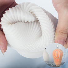 Load image into Gallery viewer, Different Styles of Geometric Candles Silicone Mold DIY Handmade Spiral Wavy Candles Soap Plaster Gifts Decorative Ornaments
