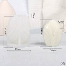 Load image into Gallery viewer, Different Styles of Geometric Candles Silicone Mold DIY Handmade Spiral Wavy Candles Soap Plaster Gifts Decorative Ornaments
