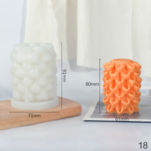 Load image into Gallery viewer, Different Styles of Geometric Candles Silicone Mold DIY Handmade Spiral Wavy Candles Soap Plaster Gifts Decorative Ornaments
