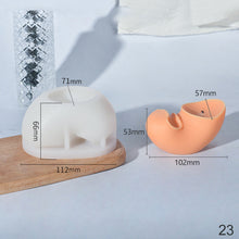 Load image into Gallery viewer, Different Styles of Geometric Candles Silicone Mold DIY Handmade Spiral Wavy Candles Soap Plaster Gifts Decorative Ornaments
