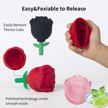 Load image into Gallery viewer, Single-hole Rose Silicone Whisky Ice Cube Mold Flower Shape Chocolate Candy Jelly Candy Mould Cake Decor Cheese Cake Making Set
