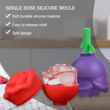 Load image into Gallery viewer, Single-hole Rose Silicone Whisky Ice Cube Mold Flower Shape Chocolate Candy Jelly Candy Mould Cake Decor Cheese Cake Making Set
