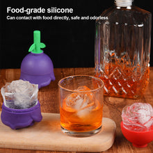Load image into Gallery viewer, Single-hole Rose Silicone Whisky Ice Cube Mold Flower Shape Chocolate Candy Jelly Candy Mould Cake Decor Cheese Cake Making Set
