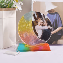 Load image into Gallery viewer, Moon Photo Frame Ornaments Silicone Molds with Base Suitable for Epoxy Resin Diy Craft Jewelry Making Home Decorations
