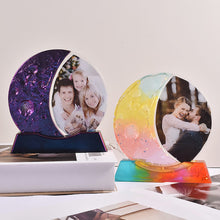 Load image into Gallery viewer, Moon Photo Frame Ornaments Silicone Molds with Base Suitable for Epoxy Resin Diy Craft Jewelry Making Home Decorations
