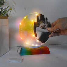 Load image into Gallery viewer, Moon Photo Frame Ornaments Silicone Molds with Base Suitable for Epoxy Resin Diy Craft Jewelry Making Home Decorations
