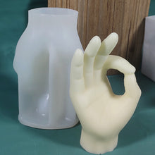 Load image into Gallery viewer, Creative Gesture Candle Silicone Mold Aromatherapy Plaster Silicone Mold DIY Crafts Home Decorations 3D Buddha Hand Candle Mold
