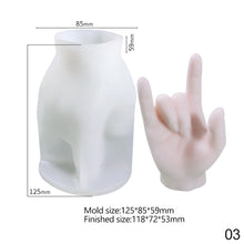 Load image into Gallery viewer, Creative Gesture Candle Silicone Mold Aromatherapy Plaster Silicone Mold DIY Crafts Home Decorations 3D Buddha Hand Candle Mold
