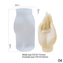 Load image into Gallery viewer, Creative Gesture Candle Silicone Mold Aromatherapy Plaster Silicone Mold DIY Crafts Home Decorations 3D Buddha Hand Candle Mold

