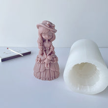 Load image into Gallery viewer, Princess Doll Candle Silicone Mold DIY Gypsum Form Carving Art Aromatherapy Plaster Resin Mold Home Decoration Wedding Gifts
