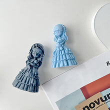 Load image into Gallery viewer, Princess Doll Candle Silicone Mold DIY Gypsum Form Carving Art Aromatherapy Plaster Resin Mold Home Decoration Wedding Gifts
