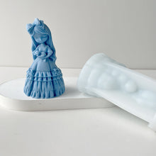 Load image into Gallery viewer, Princess Doll Candle Silicone Mold DIY Gypsum Form Carving Art Aromatherapy Plaster Resin Mold Home Decoration Wedding Gifts
