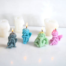 Load image into Gallery viewer, Angel Candle Silicone Mold 3D Cute Angel Hand Soap Aromatherapy Gypsum Candle Ornaments Silicone Mold
