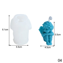 Load image into Gallery viewer, Angel Candle Silicone Mold 3D Cute Angel Hand Soap Aromatherapy Gypsum Candle Ornaments Silicone Mold
