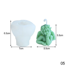 Load image into Gallery viewer, Angel Candle Silicone Mold 3D Cute Angel Hand Soap Aromatherapy Gypsum Candle Ornaments Silicone Mold
