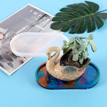 Load image into Gallery viewer, Oval Storage Tray Mold Coaster UV Epoxy Resin Mold For DIY Family Party Table Decoration Irregular Tea Coaster Silicone Molds
