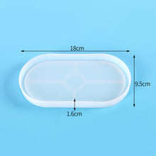 Load image into Gallery viewer, Oval Storage Tray Mold Coaster UV Epoxy Resin Mold For DIY Family Party Table Decoration Irregular Tea Coaster Silicone Molds
