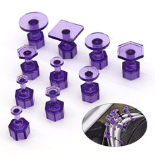 Load image into Gallery viewer, 10Pcs Car Repair Pit Puller Pulling Tabs Transparent Gasket Dent Repair Hail Dent Removal Tools Paintless Kit
