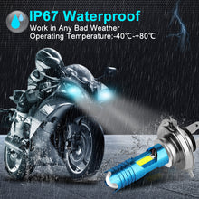 Load image into Gallery viewer, RGB H4/H7/P15D/BA20D Motorcycle Headlight LED Hi/Low Canbus Led Bulb Moto Fog Driving Lights DRL Scooter Front Lamp

