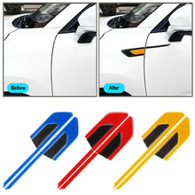 Load image into Gallery viewer, 2Pcs Reflective Car Tape Bumper Reflective Stickers Strip Warning Safety Mark Carbon Fiber Auto Styling Accessories

