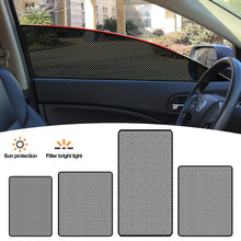 Load image into Gallery viewer, 2Pcs Car Side Window Sun Shades Stickers PVC Protection Window Sunscreen Cover Black Sunshade
