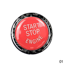 Load image into Gallery viewer, 2Pcs Car Engine Start Stop Button Replace Cover Trim Styling Accessories Trim Sticker for BMW E90 E92 E93 320i Z4 E89 2009-2012
