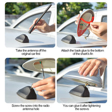Load image into Gallery viewer, Car Shark Fin Antenna FM Signal Amplifier Radio Aerials FM/AM Roof Decoration Aerial Replacement
