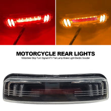 Load image into Gallery viewer, 12V Motorcycle Tail Light Rear LED Headlight Electric Motorbike Stop Turn Signal ATV Tail Lamp Brake Light Electric Scooter
