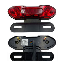 Load image into Gallery viewer, 1Pc 12V Motorcycle Electric Bicycle Ebike Taillight Signal Rear Rack Lamp Tail Light Night Traffic Warning Light
