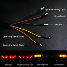 Load image into Gallery viewer, Universal Motorcycle Accessories Tail Light Rear Lights Stop Moto Flasher Turn Signal 12V Waterproof Moto Bike Parts
