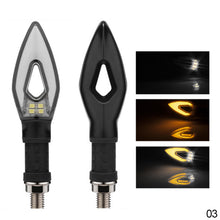 Load image into Gallery viewer, 1PC Universal Motorcycle 13LED 12V Amber+Blue/Red/White Double Color Turn Signal Indicator Light Blinker
