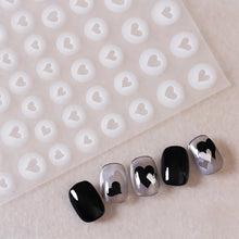 Load image into Gallery viewer, Nail Enhancement Adhesive Sticker Half-transparent Hollow Butterfly Love Nail Stickers Manicure Accessories

