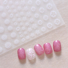 Load image into Gallery viewer, Nail Enhancement Adhesive Sticker Half-transparent Hollow Butterfly Love Nail Stickers Manicure Accessories
