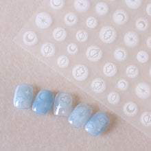 Load image into Gallery viewer, Nail Enhancement Adhesive Sticker Half-transparent Hollow Butterfly Love Nail Stickers Manicure Accessories
