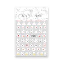 Load image into Gallery viewer, Cute Cartoon Rabbit Nail Stickers Small Pattern Nail Enhancement Adhesive Stickers Nail Art Decoration Stickers

