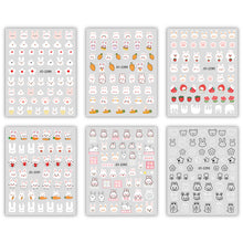 Load image into Gallery viewer, Cute Cartoon Rabbit Nail Stickers Small Pattern Nail Enhancement Adhesive Stickers Nail Art Decoration Stickers
