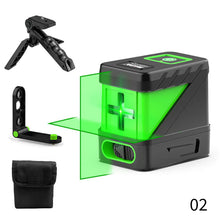 Load image into Gallery viewer, 2 Lines Mini Green Laser Level Vertical &amp; Horizontal Cross Line Super Powerful Laser Beam Line Without Battery
