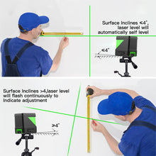 Load image into Gallery viewer, 2 Lines Mini Green Laser Level Vertical &amp; Horizontal Cross Line Super Powerful Laser Beam Line Without Battery
