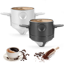 Load image into Gallery viewer, Foldable Stainless Steel Coffee Filter Drip Coffee Tea Holder Reusable Paperless Coffee Strainer Coffee Funnel Pour Over Holder
