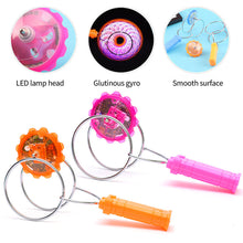 Load image into Gallery viewer, Colorful Luminous Gyro Magnetic Spinning Top Rotating Gyroscope LED Light Gyro Wheel Magic Spinning Yo-Yo Ball Kids Children's Gift Christmas toy
