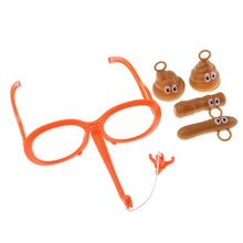Load image into Gallery viewer, Funny Poop Fishing Game Kids Glasses Hook Poops Game Party Props Glasses Hanging Poop Head Sports Office Interactive Toys
