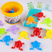 Load image into Gallery viewer, 12/18/24Pcs Jumping Frog Toys Parent-child Bounce Frogs Fidget Toys Stress Reliever Novelty Toys for Children Birthday Party Gift
