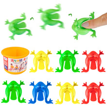 Load image into Gallery viewer, 12/18/24Pcs Jumping Frog Toys Parent-child Bounce Frogs Fidget Toys Stress Reliever Novelty Toys for Children Birthday Party Gift
